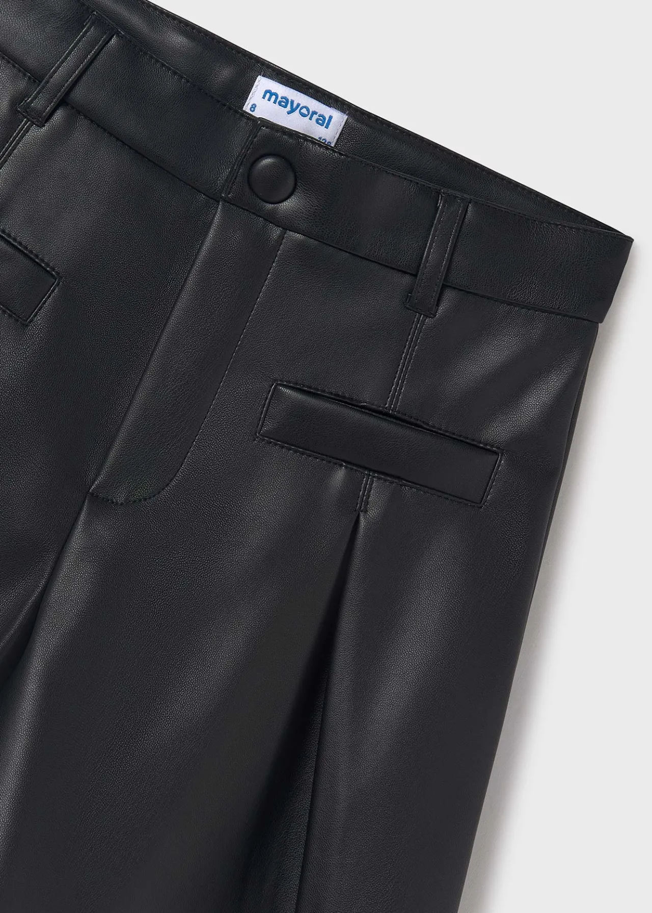 Mayoral Girl Faux Leather Shorts