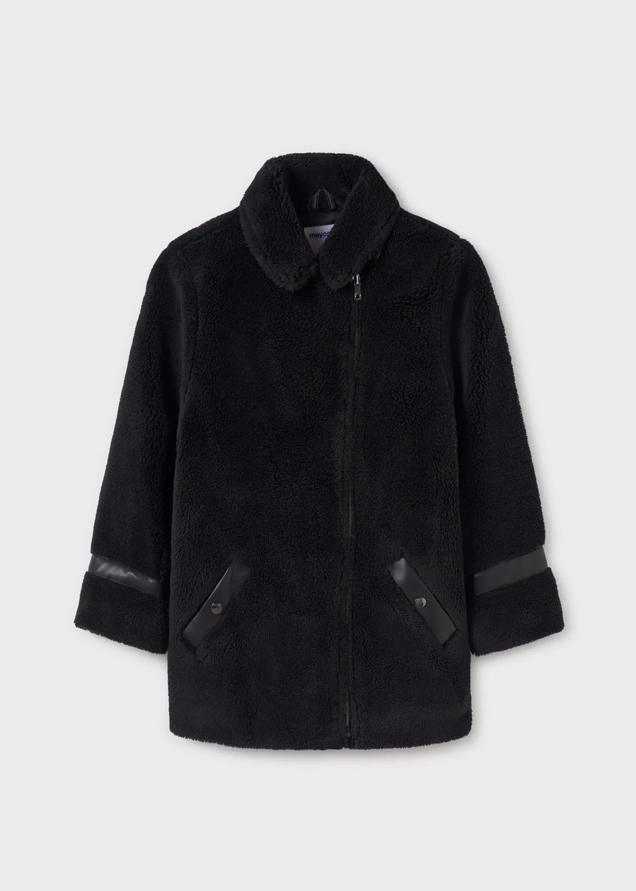 Mayoral Girl Faux Sheepskin Coat