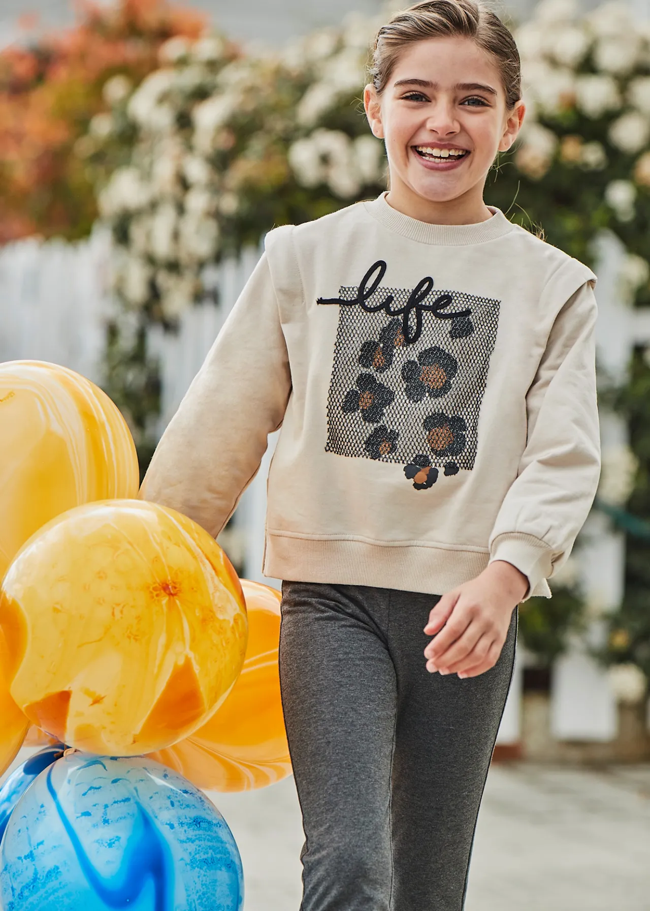 Mayoral Girl Flared Leggings and Sweatshirt Set