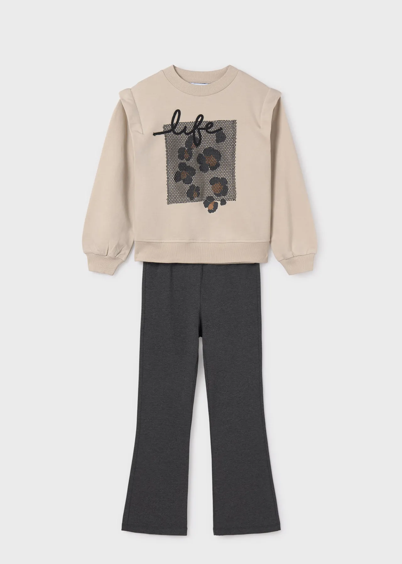 Mayoral Girl Flared Leggings and Sweatshirt Set