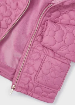 Mayoral Girl Floral Quilted Coat