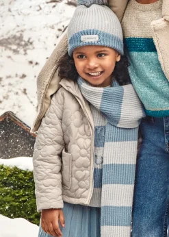 Mayoral Girl Floral Quilted Coat