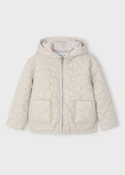 Mayoral Girl Floral Quilted Coat