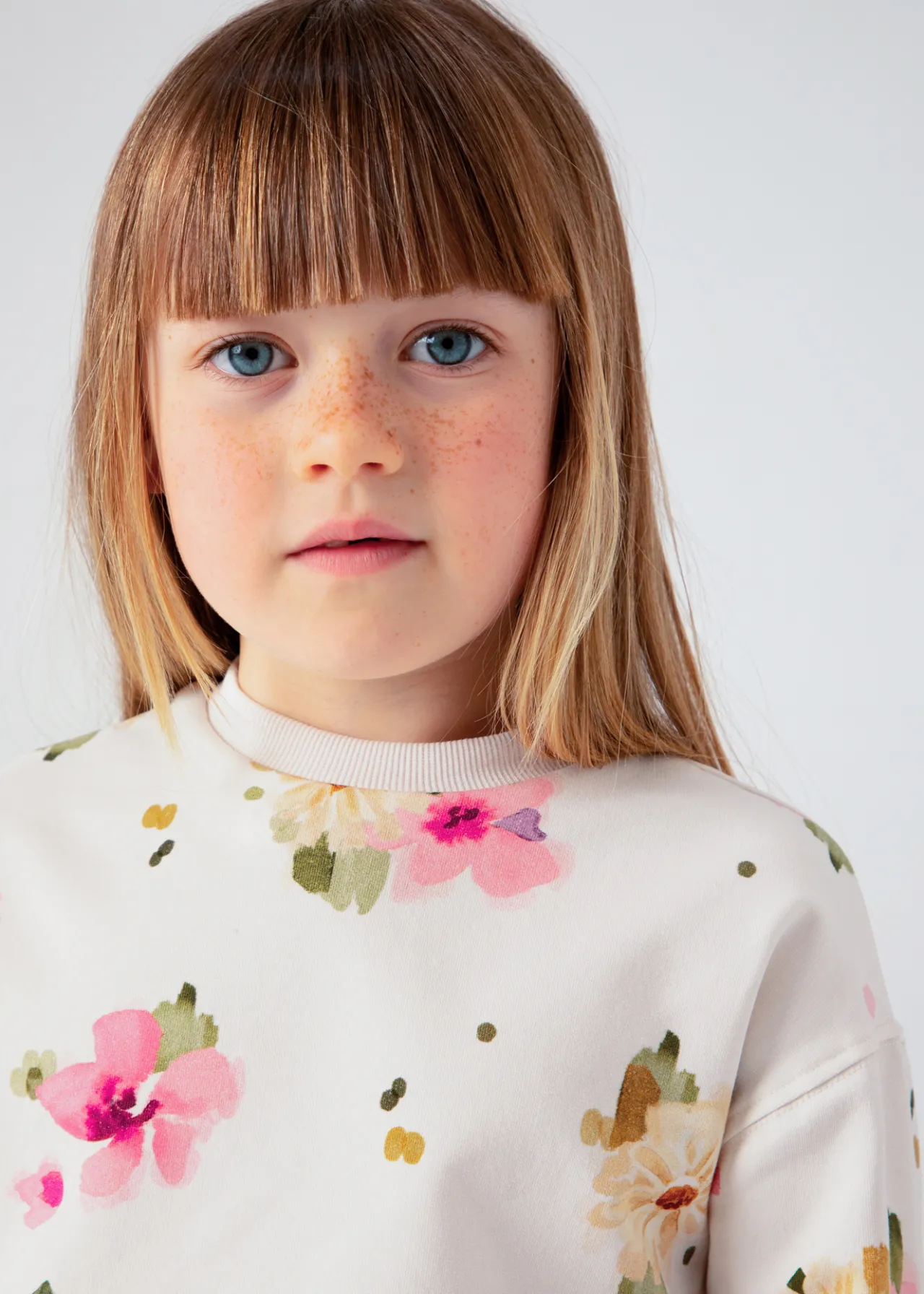Mayoral Girl Floral Sweatshirt