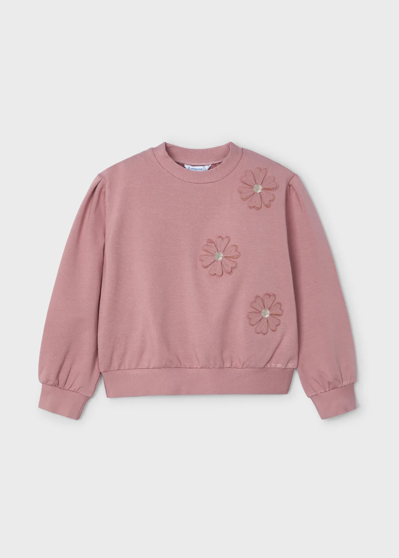 Mayoral Girl Flower Applique Sweater