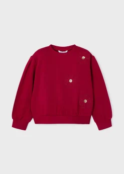 Mayoral Girl Flower Applique Sweater