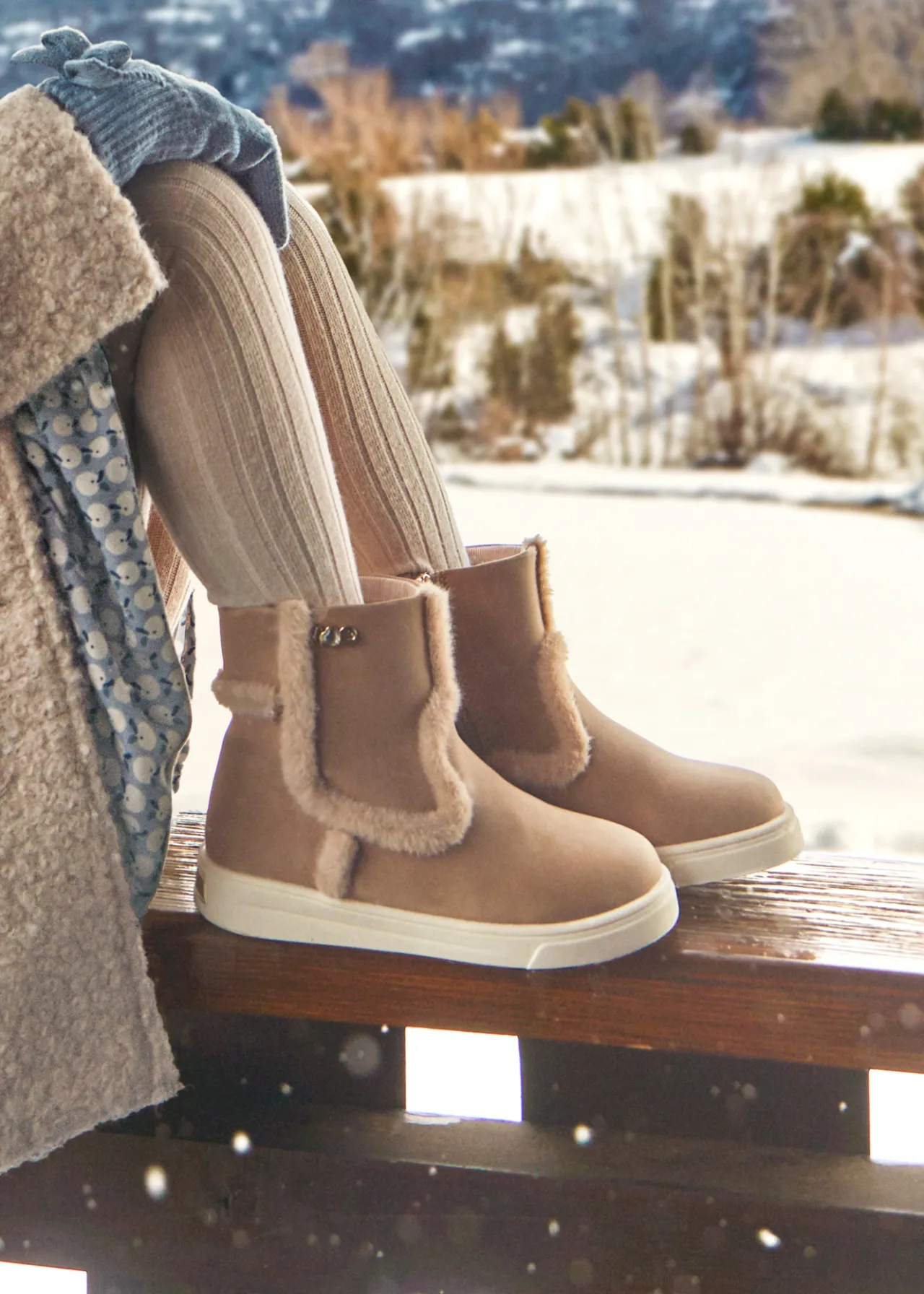 Mayoral Girl Fur Detail Boots
