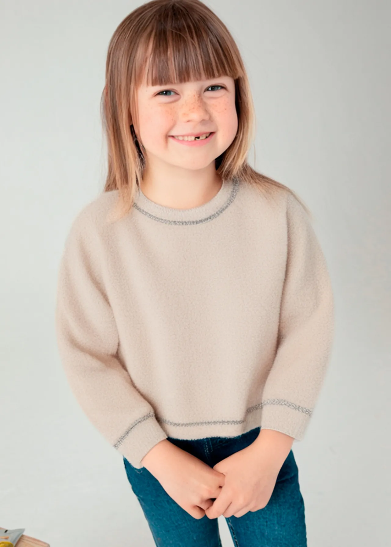 Mayoral Girl Fur Sweater