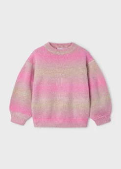 Mayoral Girl Gradient Striped Sweater
