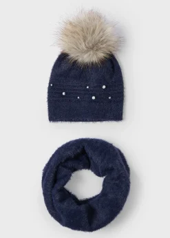 Mayoral Girl Hat and Snood Set