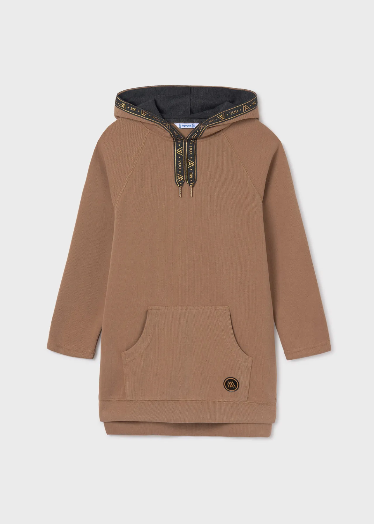 Mayoral Girl Hooded Sweatshirt Dress