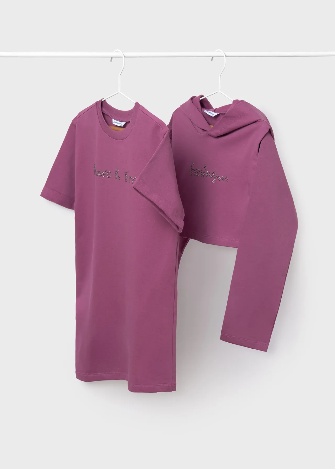Mayoral Girl Hooded Sweatshirt Dress