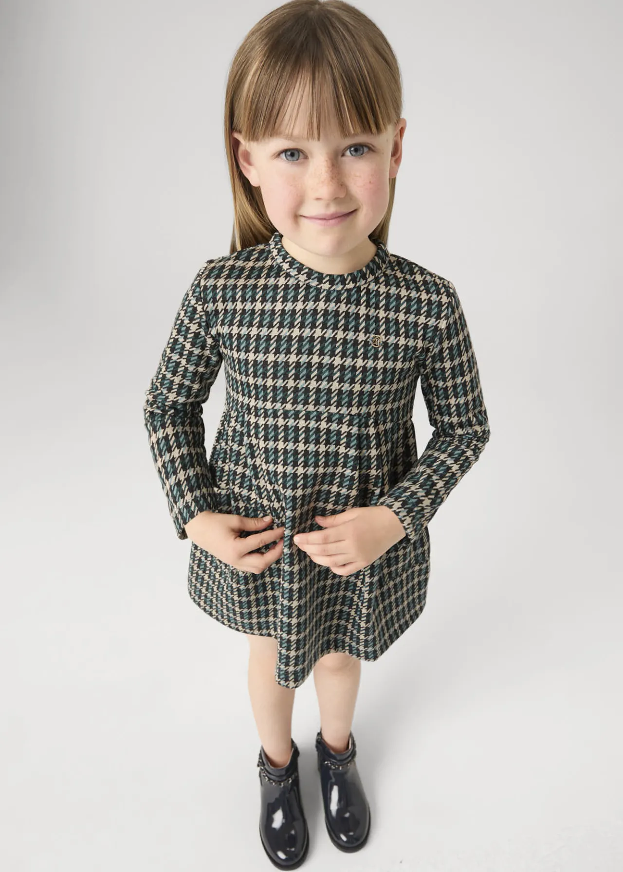 Mayoral Girl Houndstooth Dress