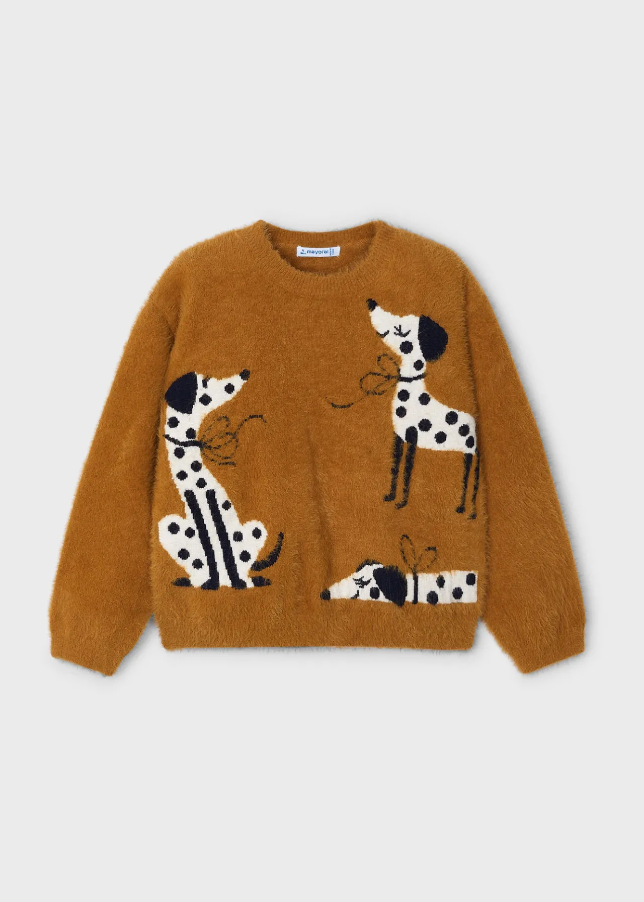 Mayoral Girl Intarsia Puppy Sweater
