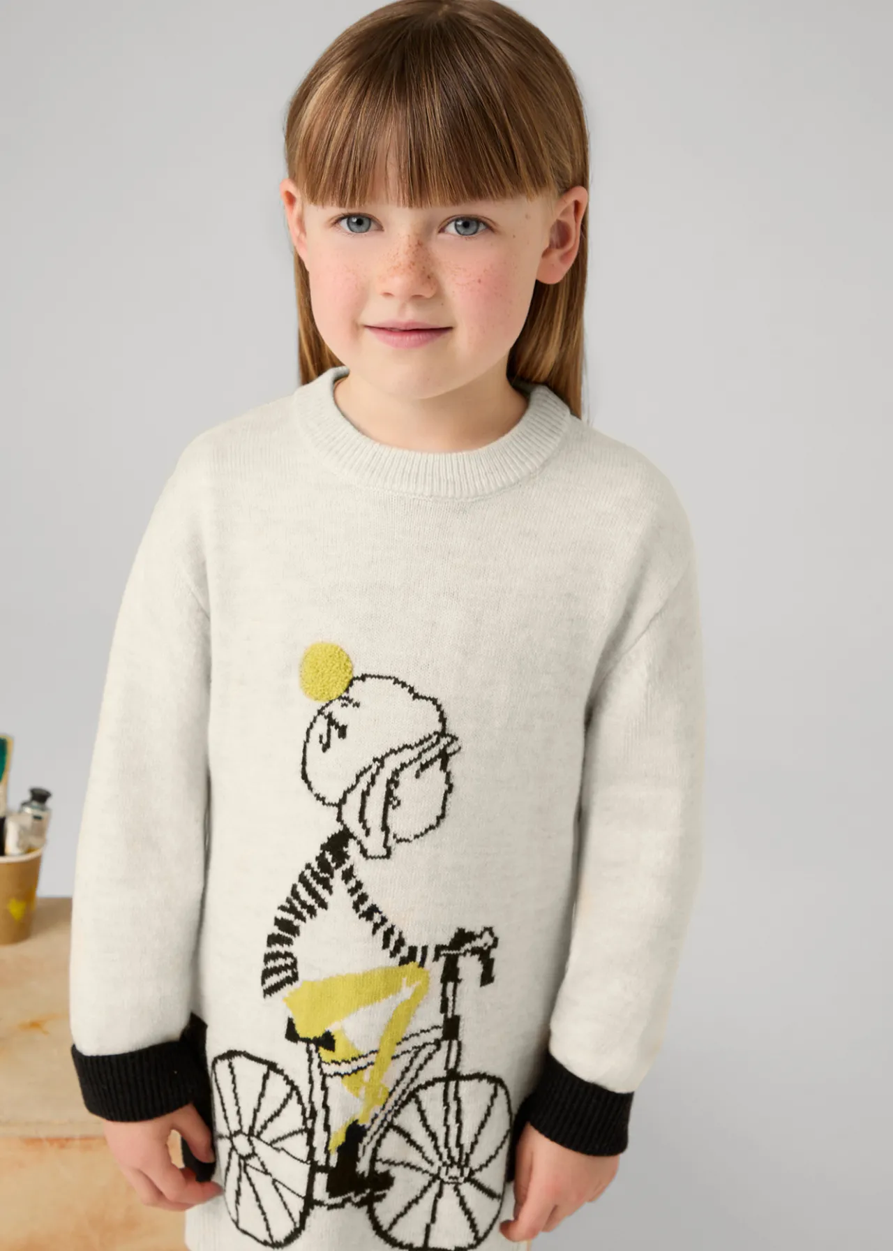Mayoral Girl Knit Bike Sweater Dress