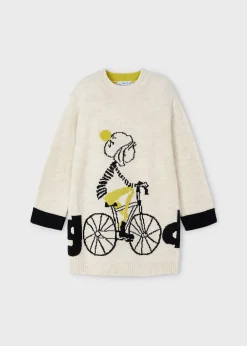 Mayoral Girl Knit Bike Sweater Dress