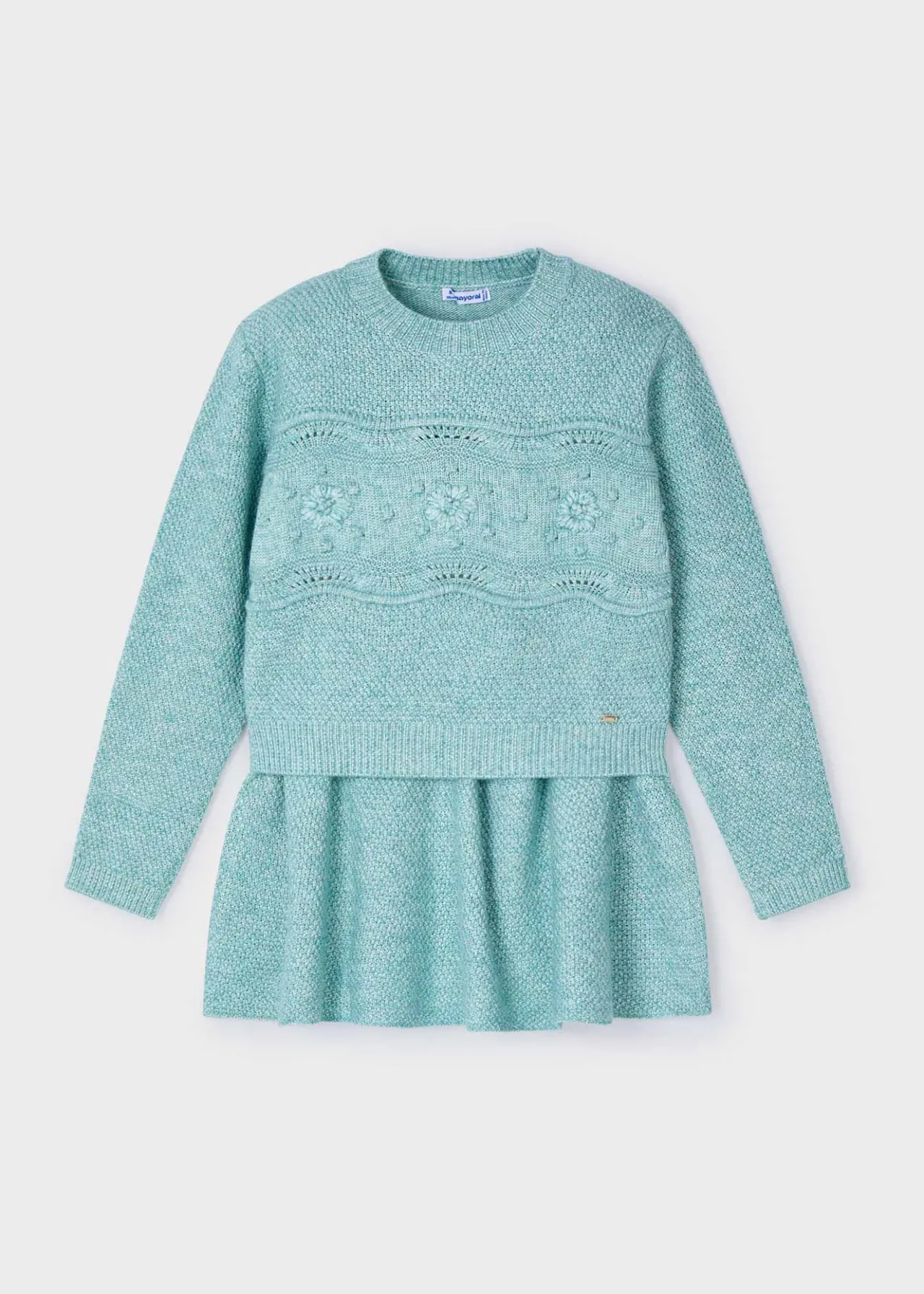 Mayoral Girl Knit Skirt and Sweater Set