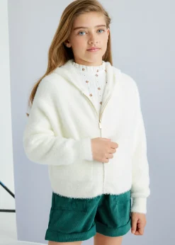 Mayoral Girl Knit Zip Hoodie