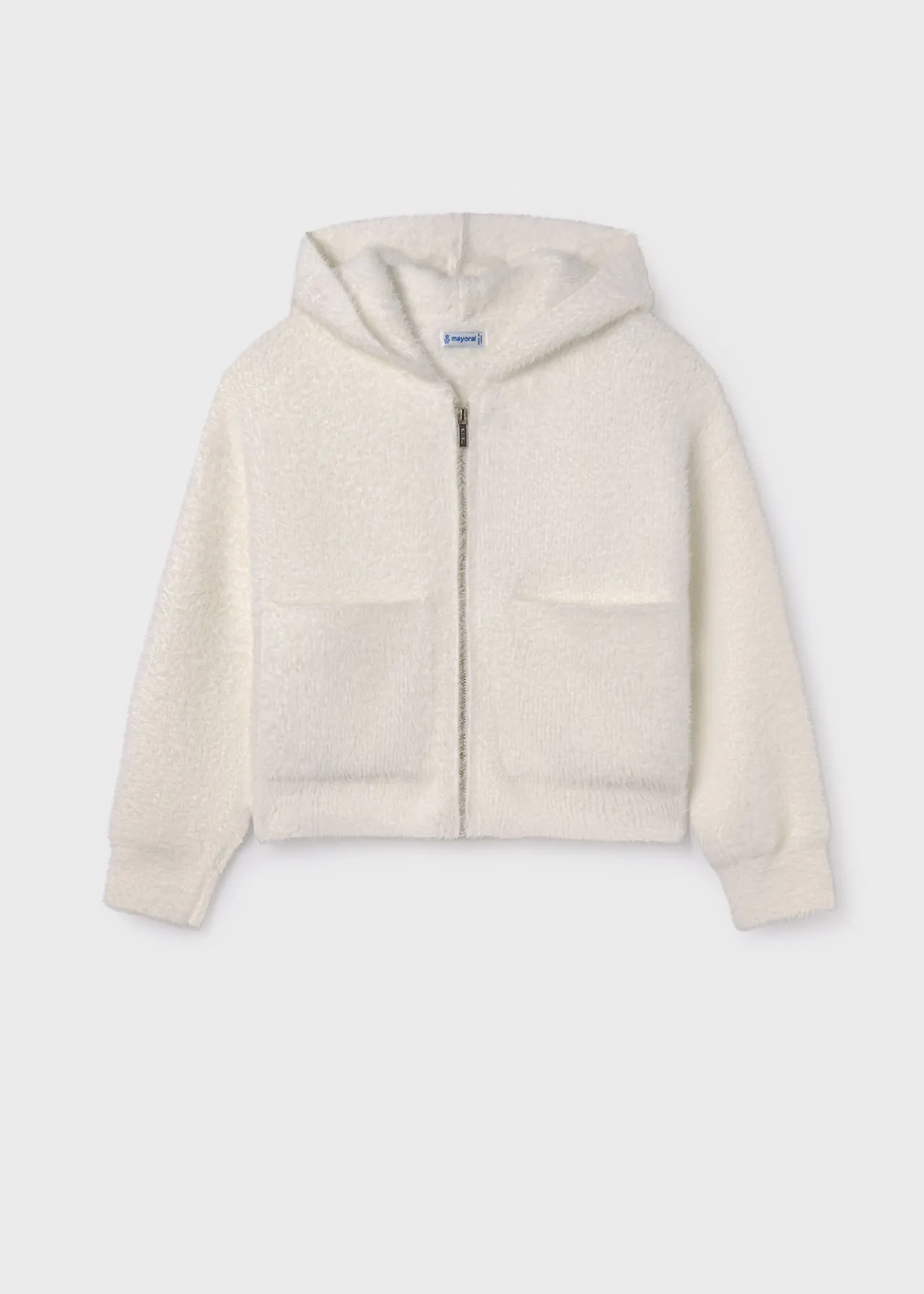Mayoral Girl Knit Zip Hoodie