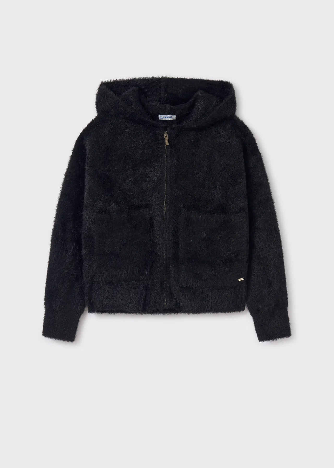 Mayoral Girl Knit Zip Hoodie