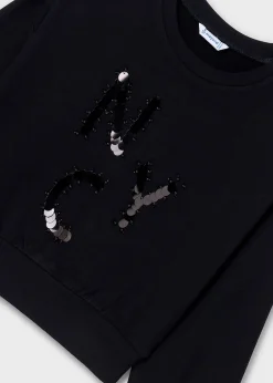 Mayoral Girl Letter Applique Sweatshirt