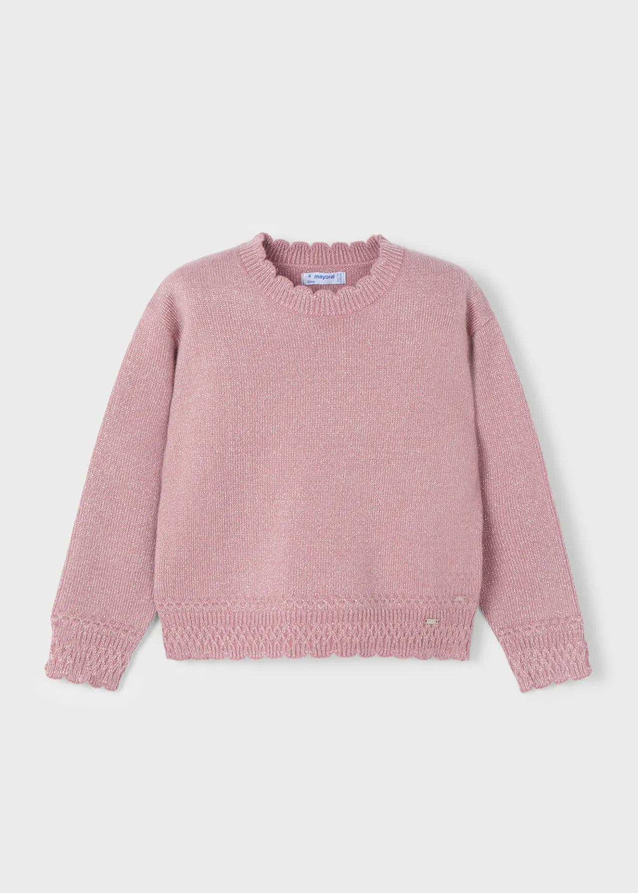 Mayoral Girl Lettuce Hem Sweater
