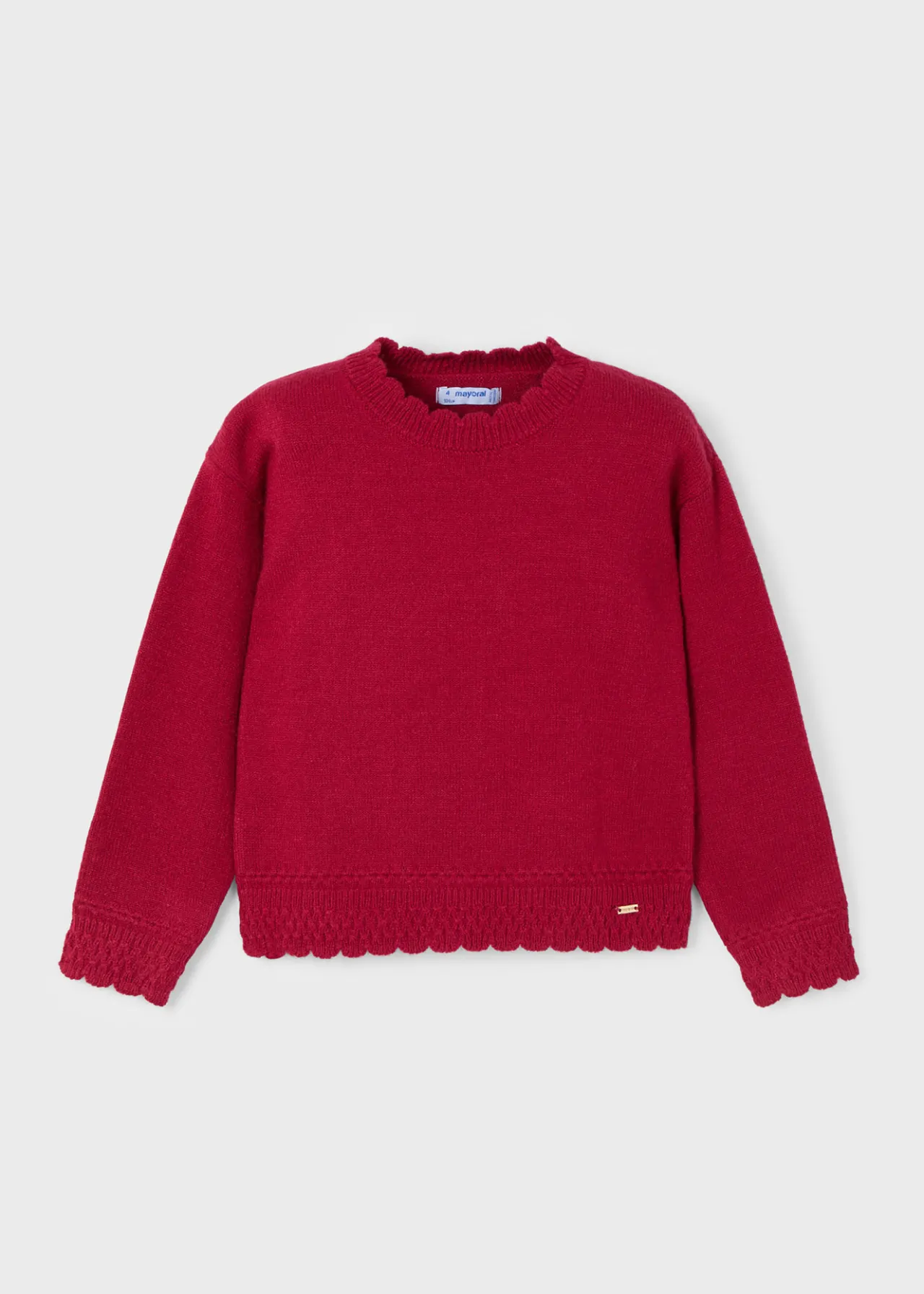 Mayoral Girl Lettuce Hem Sweater