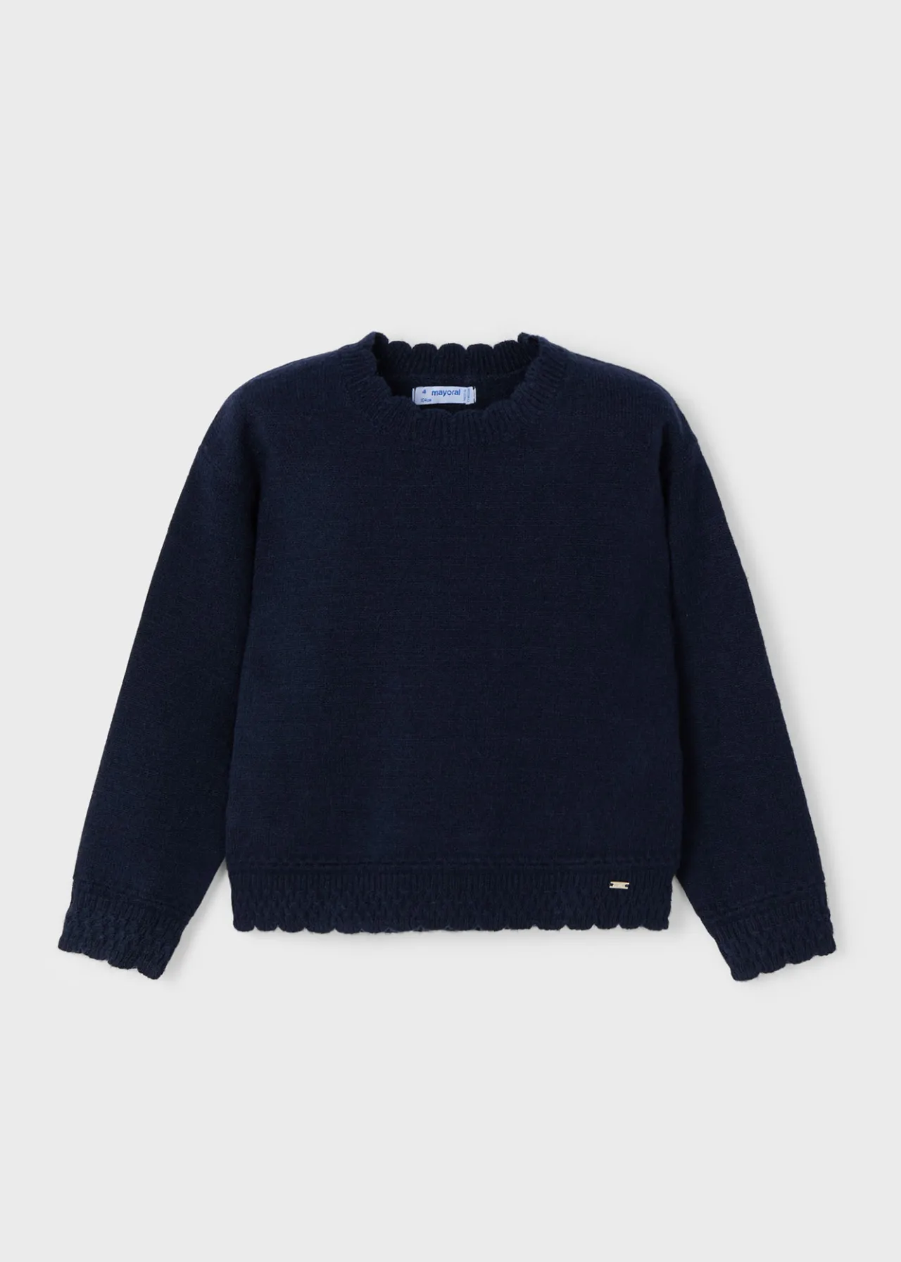 Mayoral Girl Lettuce Hem Sweater
