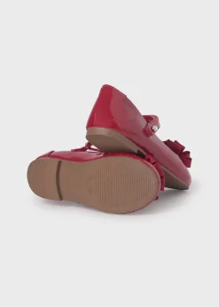 Mayoral Girl Patent Leather Flower Mary Janes