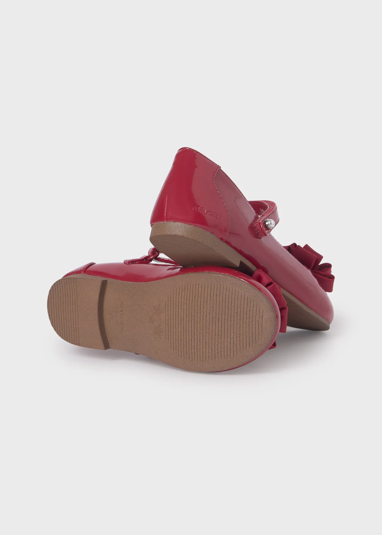Mayoral Girl Patent Leather Flower Mary Janes