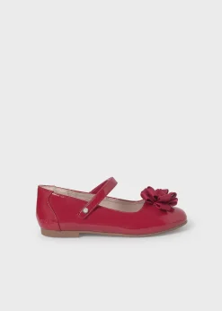 Mayoral Girl Patent Leather Flower Mary Janes