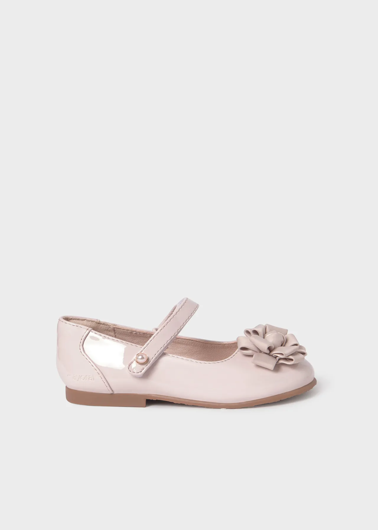 Mayoral Girl Patent Leather Flower Mary Janes