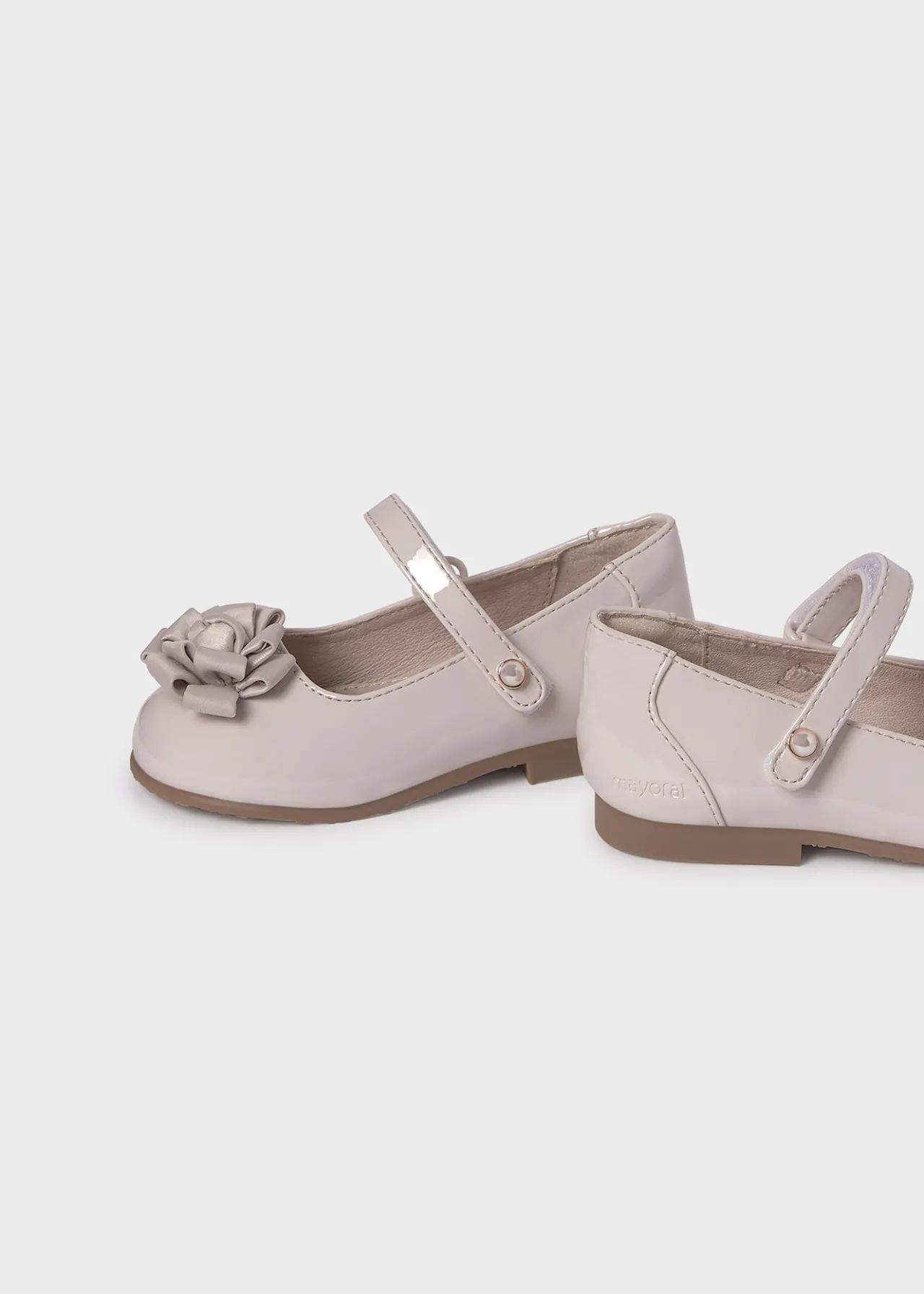 Mayoral Girl Patent Leather Flower Mary Janes