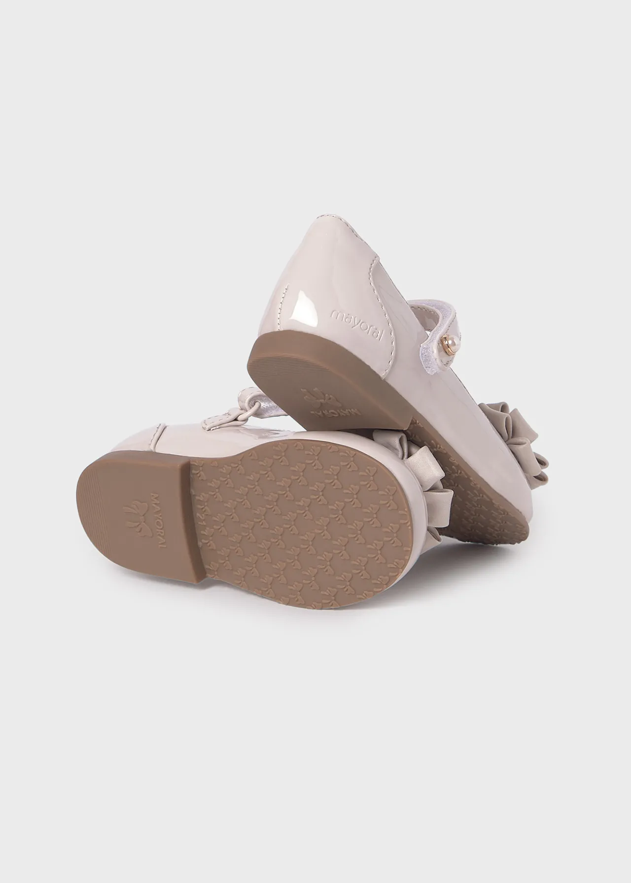 Mayoral Girl Patent Leather Flower Mary Janes