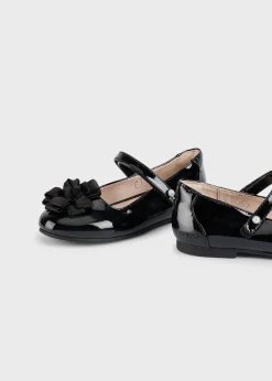 Mayoral Girl Patent Leather Flower Mary Janes