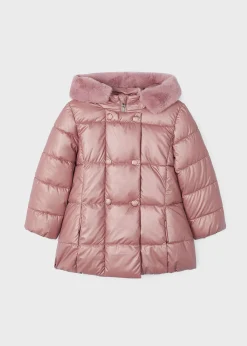 Mayoral Girl Pearlescent Long Coat