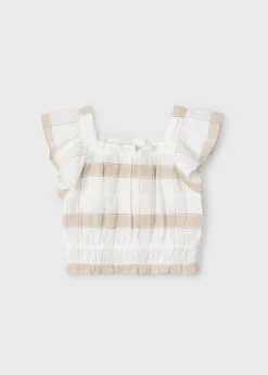 Mayoral Girl Plaid Top