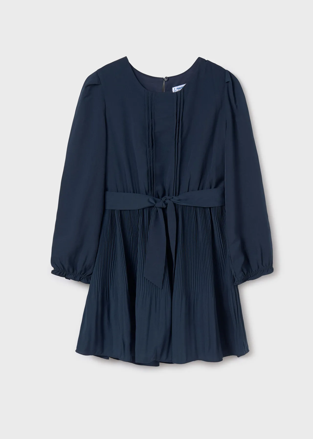 Mayoral Girl Pleated Crepe Dress