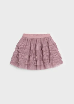 Mayoral Girl Pleated Tulle Skirt