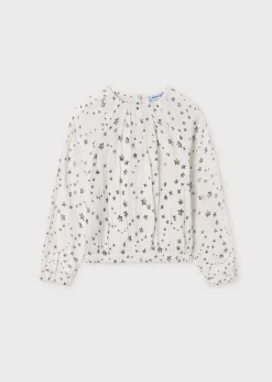 Mayoral Girl Print Shirt