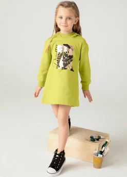 Mayoral Girl Print Sweatshirt Dress