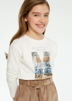 Mayoral Girl Print T-Shirt