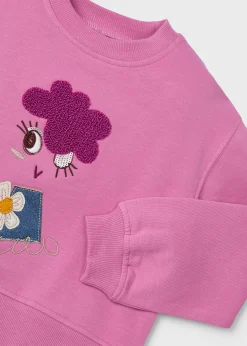 Mayoral Girl Puffed Sleeve Sweatshirt