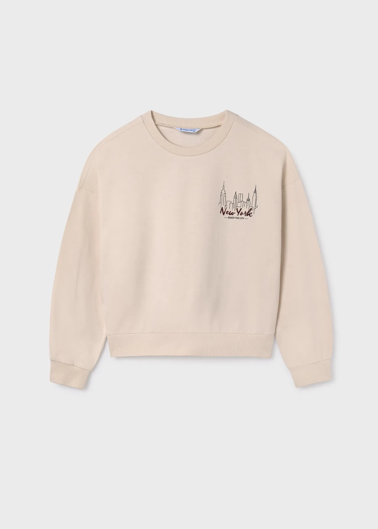 Mayoral Girl Puffed Sleeve Sweatshirt