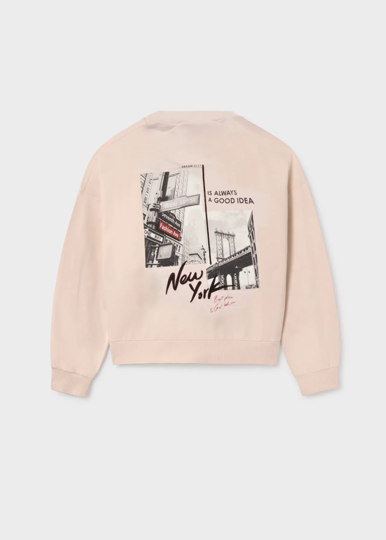 Mayoral Girl Puffed Sleeve Sweatshirt