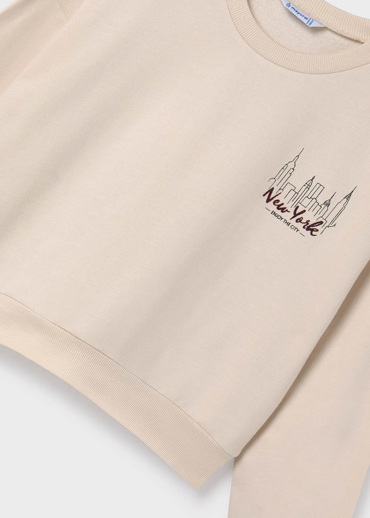 Mayoral Girl Puffed Sleeve Sweatshirt