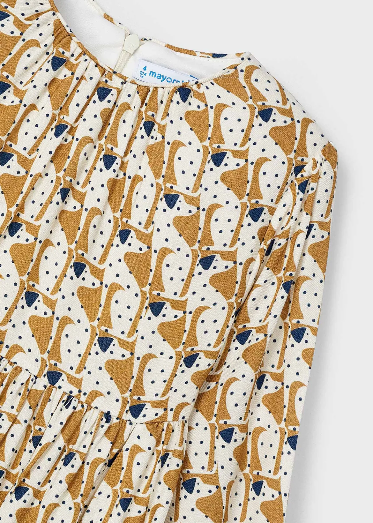 Mayoral Girl Puppy Print Flowy Dress