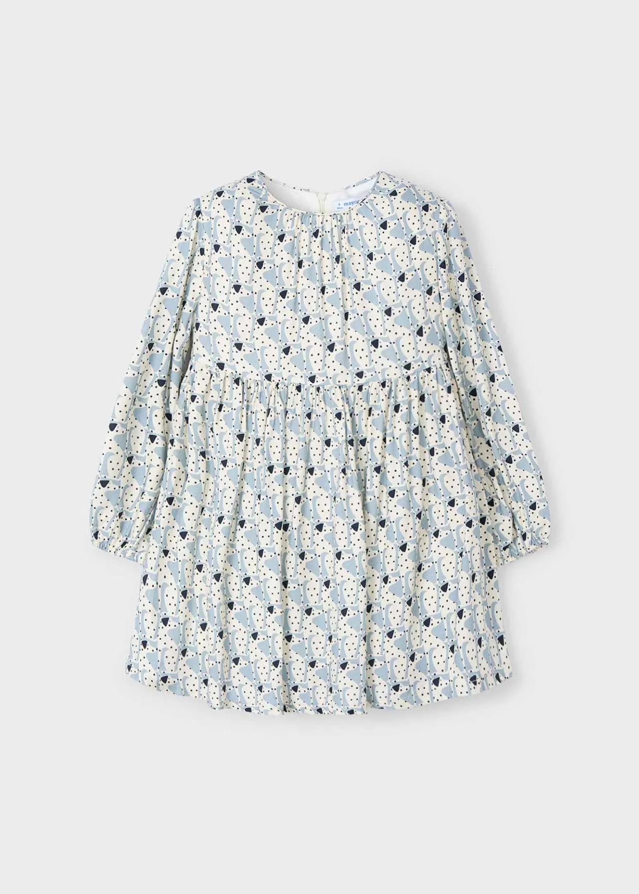 Mayoral Girl Puppy Print Flowy Dress