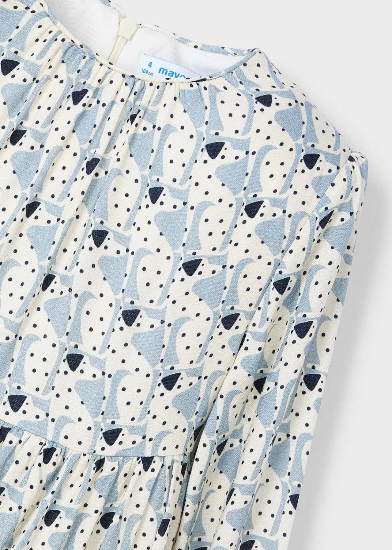 Mayoral Girl Puppy Print Flowy Dress