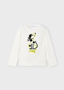 Mayoral Girl Puppy T-Shirt